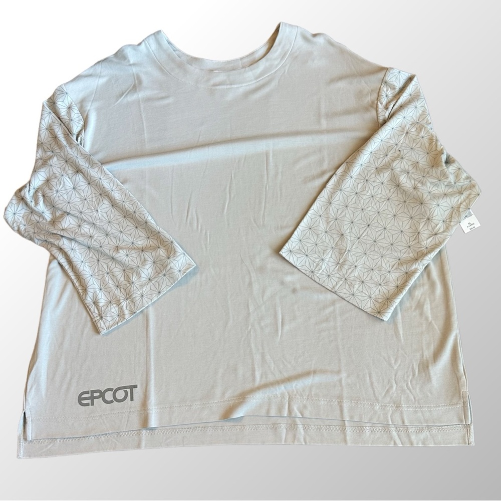 Disney Top NWT Women’s XL Gray EPCOT‎ Spaceship Earth Collection Tunic Top